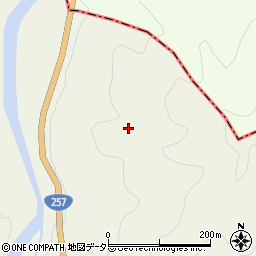 愛知県設楽町（北設楽郡）西納庫（半ノ木平）周辺の地図