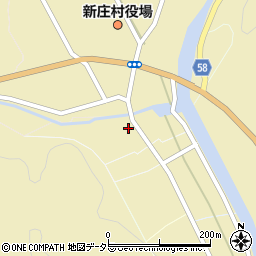岡山県真庭郡新庄村1189周辺の地図