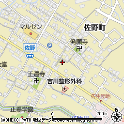 滋賀県東近江市佐野町208周辺の地図