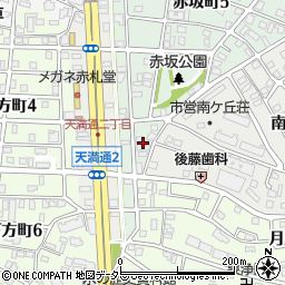 愛知県名古屋市千種区赤坂町6丁目69周辺の地図
