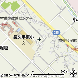 愛知県長久手市前熊前山周辺の地図