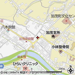 岡山県津山市加茂町小中原8周辺の地図