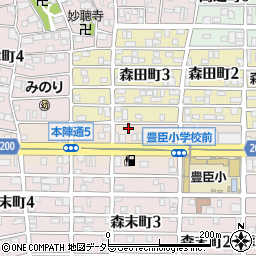 愛知県名古屋市中村区本陣通5丁目180周辺の地図