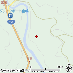愛知県豊根村（北設楽郡）坂宇場（向）周辺の地図