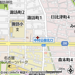 愛知県名古屋市中村区本陣通5丁目219周辺の地図