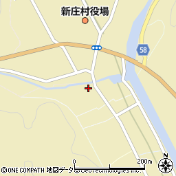 岡山県真庭郡新庄村1186周辺の地図