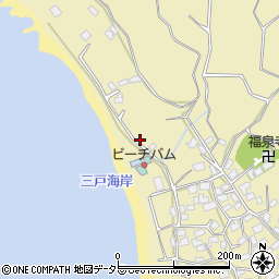 ビーチバムダイビングサービス三戸浜周辺の地図