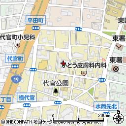 愛知県名古屋市東区代官町14周辺の地図