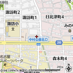愛知県名古屋市中村区本陣通5丁目216周辺の地図