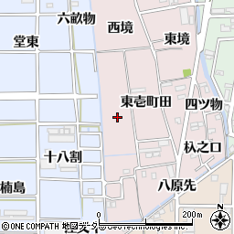 愛知県あま市小橋方西壱町田周辺の地図