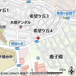 名古屋希望丘郵便局 ＡＴＭ周辺の地図