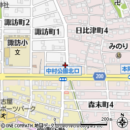 愛知県名古屋市中村区本陣通5丁目213周辺の地図