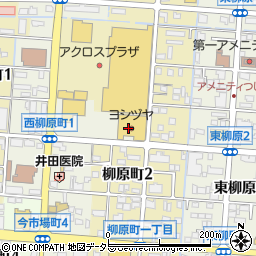 愛知県津島市西柳原町周辺の地図
