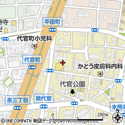 愛知県名古屋市東区代官町15周辺の地図