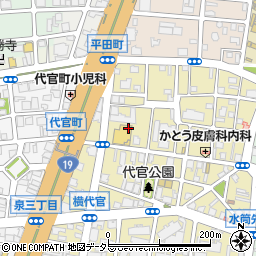 愛知県名古屋市東区代官町15周辺の地図