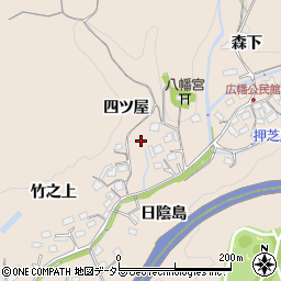 愛知県豊田市広幡町四ツ屋周辺の地図