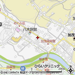 岡山県津山市加茂町小中原44周辺の地図