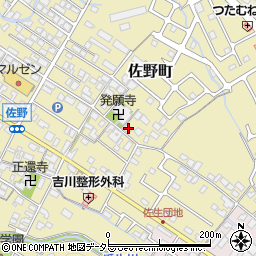 滋賀県東近江市佐野町232周辺の地図