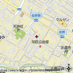 滋賀県東近江市佐野町718-2周辺の地図