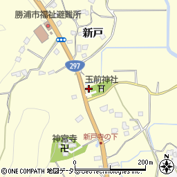 千葉県勝浦市新戸581周辺の地図
