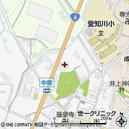 愛知川ホール周辺の地図