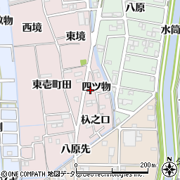 愛知県あま市小橋方四ツ物周辺の地図