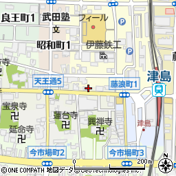 岡地証券津島営業所周辺の地図