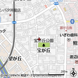 〒465-0043 愛知県名古屋市名東区宝が丘の地図