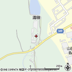 愛知県豊田市西中山町清田周辺の地図