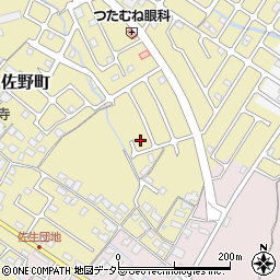 滋賀県東近江市佐野町84-12周辺の地図