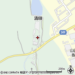 愛知県豊田市西中山町（清田）周辺の地図