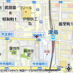 愛知銀行津島支店周辺の地図