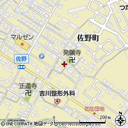滋賀県東近江市佐野町218-6周辺の地図
