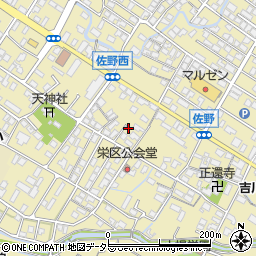 滋賀県東近江市佐野町718周辺の地図