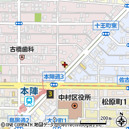 西日本三菱本陣店周辺の地図