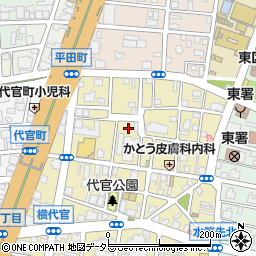 愛知県名古屋市東区代官町14-2周辺の地図