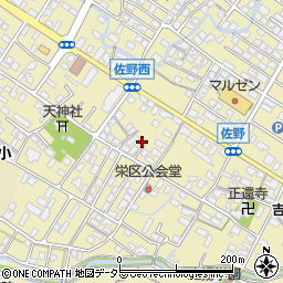 滋賀県東近江市佐野町718-3周辺の地図
