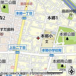 愛知県名古屋市名東区本郷1丁目225周辺の地図