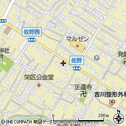滋賀県東近江市佐野町704周辺の地図