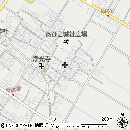 滋賀県愛知郡愛荘町安孫子周辺の地図
