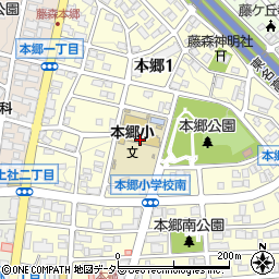 名古屋市立本郷小学校周辺の地図