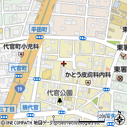 愛知県名古屋市東区代官町14-26周辺の地図