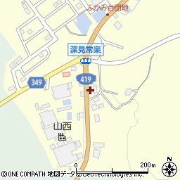 愛知県豊田市深見町（常楽）周辺の地図
