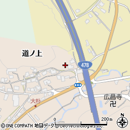 京都府船井郡京丹波町大朴道ノ上43周辺の地図