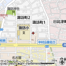 愛知県名古屋市中村区本陣通5丁目222周辺の地図