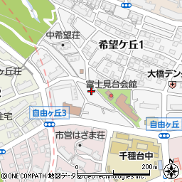 富士見台学童保育所周辺の地図