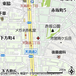 愛知県名古屋市千種区赤坂町6丁目55周辺の地図