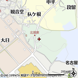 愛知県長久手市助六周辺の地図