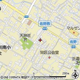 滋賀県東近江市佐野町721周辺の地図