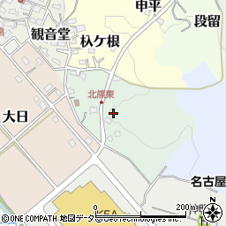 愛知県長久手市助六周辺の地図
